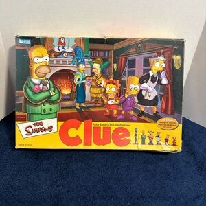 CLUE The Simpsons Board Game 2002 Parker Brothers 2nd Ed. “Who Killed Mr Burns”